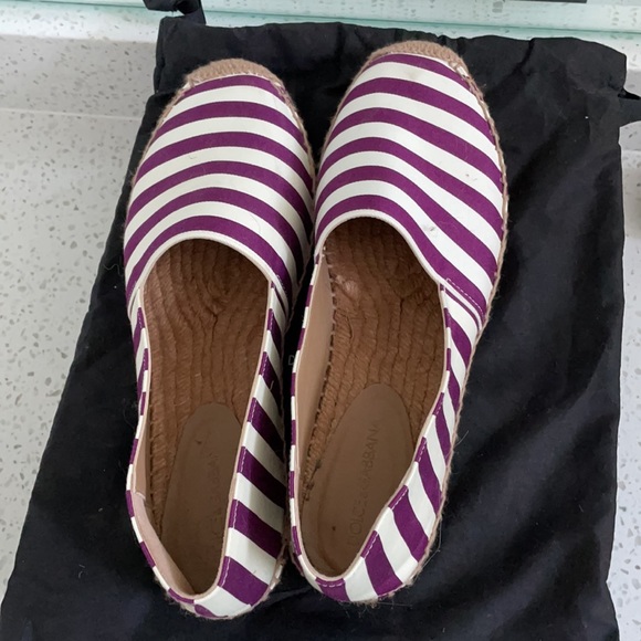 Dolce&Gabbana White/Purple Espadrilles EU38 - Picture 3 of 5